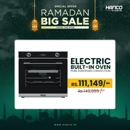 Pure European Convection Built-in Electric Oven (Black With Silver)